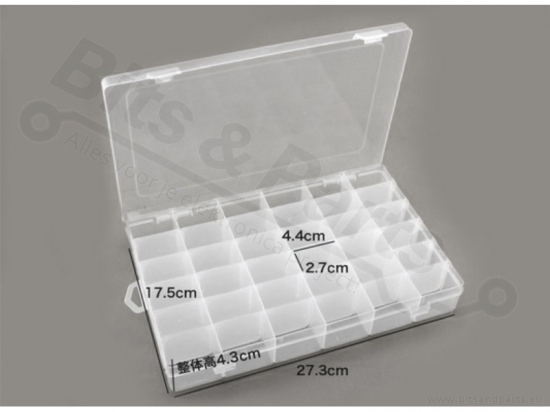 Storage box with 36 compartments